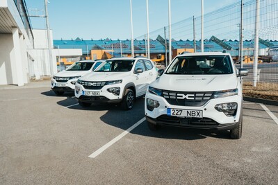 Dacia Spring elektriautod Tallinna Lennujaamale!